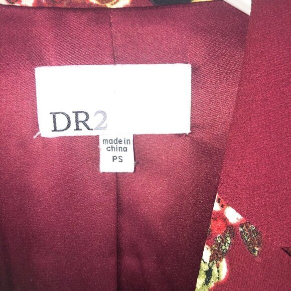 DR2 Floral Lightweight Open Front Blazer Size Petite Small - Picture 8 of 16